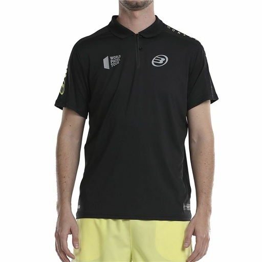 [S64112652] Men’s Short Sleeve Polo Shirt Bullpadel Liceo Padel Black