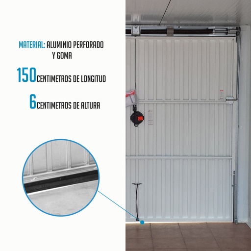 [S6504455] Draught excluder Ferrestock Black 1,5 m x 60 mm