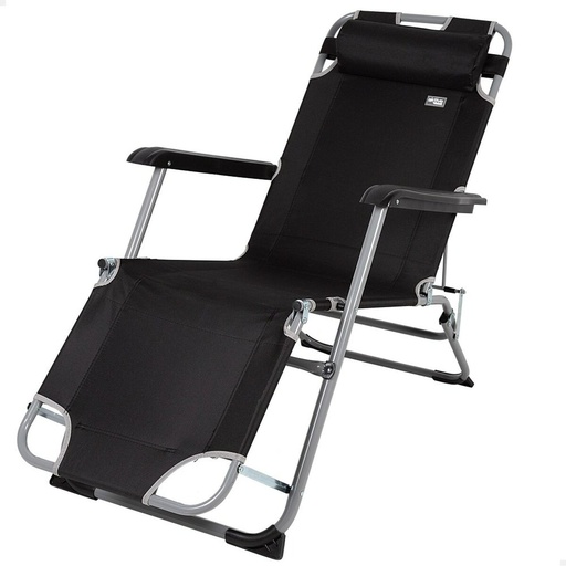 [S8903248] Sun-lounger Aktive Black 153 x 33 x 47 cm