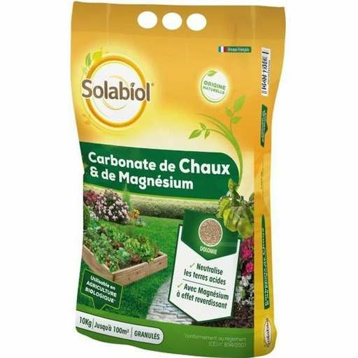 [S7103510] Plant fertiliser Solabiol Sochaux10 Magnesium Calcium carbonate 10 kg