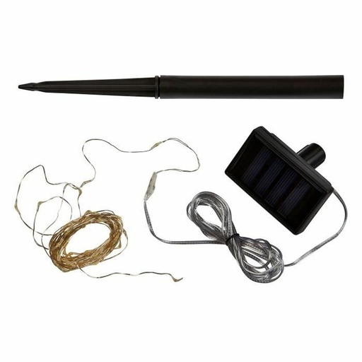 [S7194393] Wreath of LED Lights Super Smart Luciole Solar Soft green