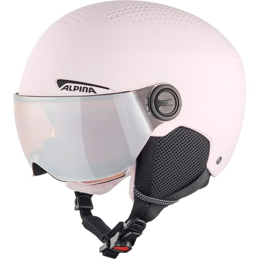 [S9144496] Ski Helmet Alpina Zupo Visor Q Lite Pink Monochrome 51-55 cm