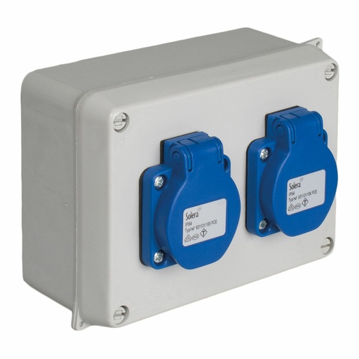 [S7921746] Socket box Solera 816-5 Watertight 15,3 x 10 x 6,5 cm 250 V 16 A IP54
