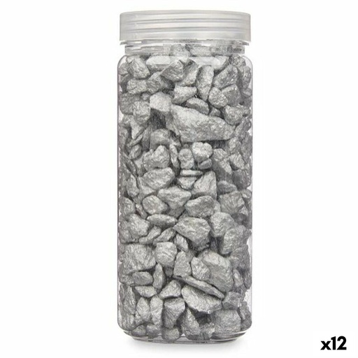 [S3631616] Decorative Stones Silver 10 - 20 mm 700 g (12 Units)