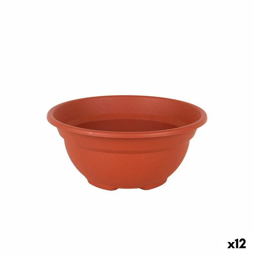 [S2228093] Plant pot Dem Greentime Circular Bowl Brown ø 20 x 9 cm (12 Units)