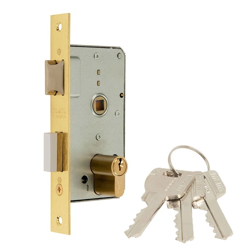 [S7920221] Mortise lock MCM 1501-2-35 Monopunto 47 mm