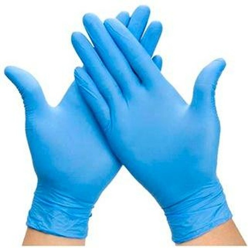 [S8419558] Disposable Vinyl Gloves M Blue Stick