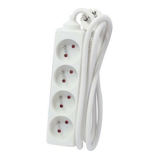 [S7107986] 4-socket plugboard without power switch Chacon White 230 V