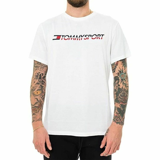 [S6497289] Men’s Short Sleeve T-Shirt Tommy Hilfiger Logo Chest White