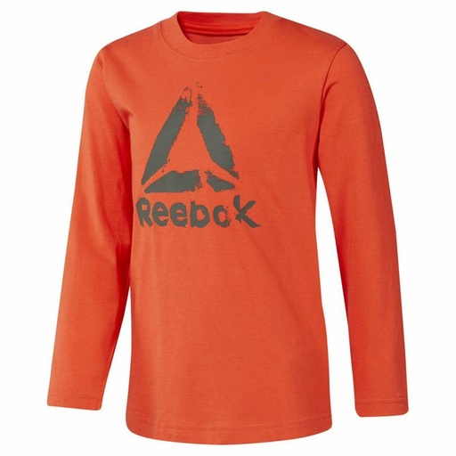 [S6498033] Children’s Long Sleeve T-Shirt Reebok Boys Training Essentials Orange