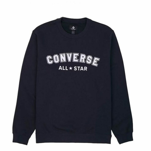 [S6497239] Men’s Sweatshirt without Hood Converse Classic Fit All Star Single Screen Black