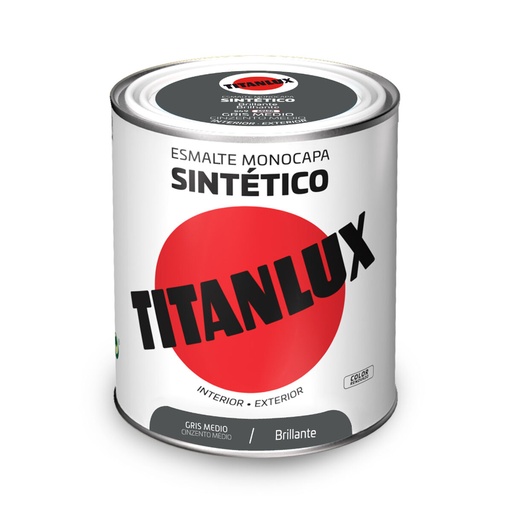 [S7920100] Synthetic enamel paint Titanlux 5808971 Grey 750 ml Shiny