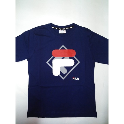 [S2025499] Child's Short Sleeve T-Shirt Fila FAT0340 50001 Navy Blue