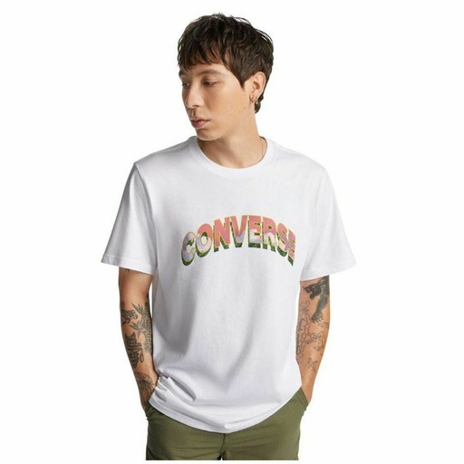 [S6496912] Men’s Short Sleeve T-Shirt Converse Mirror White