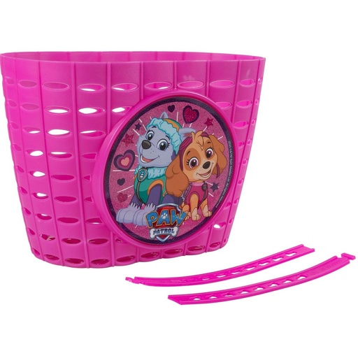 [S37113911] Children's Bike Basket The Paw Patrol Pink