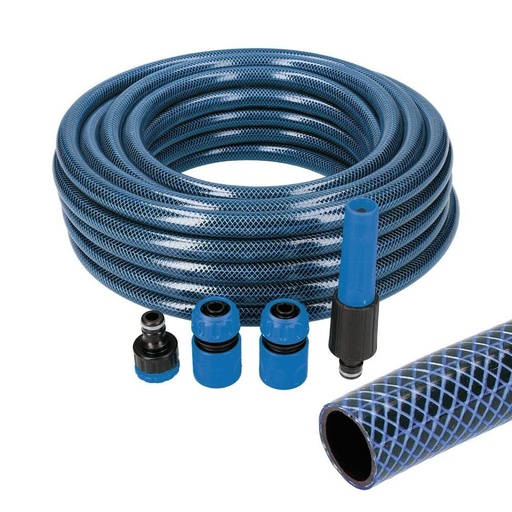 [S7919559] Hose with accessories kit EDM 74099 5/8" 20 mm x 25 m Blue (25 m)