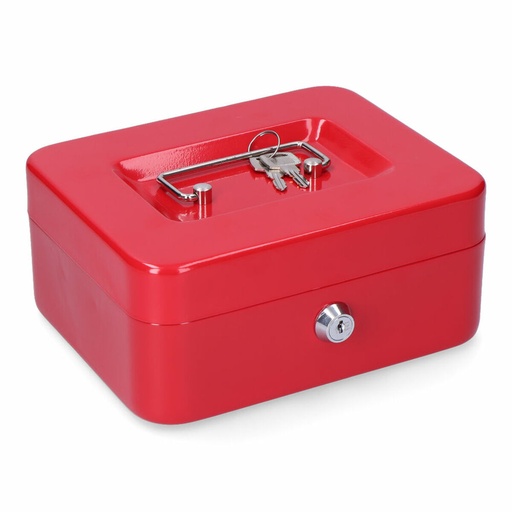 [S7920120] Safe-deposit box Micel CFC09 M13395 Red Steel 20 x 16 x 9 cm 200 x 160 x 90 mm