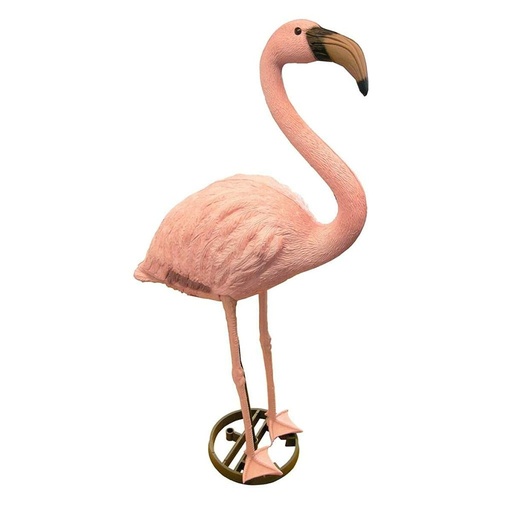 [S7103847] Decorative Garden Figure Ubbink Resin Pink flamingo