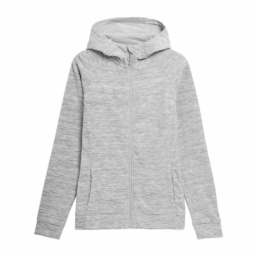 [S6496544] Women’s Hoodie 4F Fleece Grey