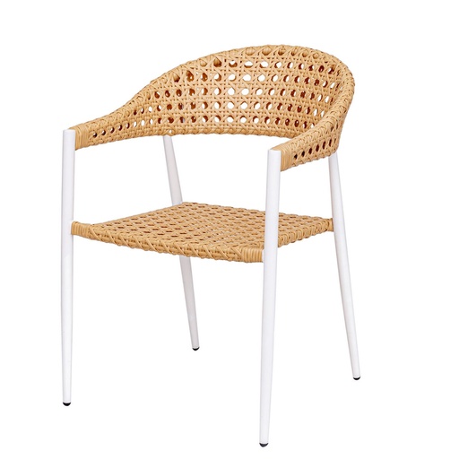 [S8700410] Garden chair Niva Aluminium White