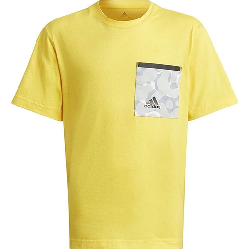 [S6488509] Child's Short Sleeve T-Shirt Adidas Future Pocket Yellow
