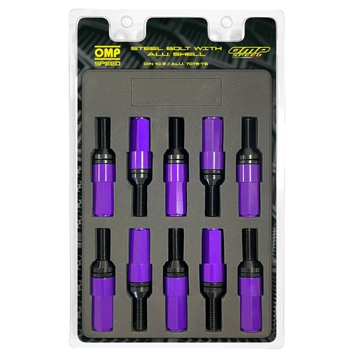 [S37113861] Screw kit OMP OMPS09971211 28 mm Purple M12 x 1,25