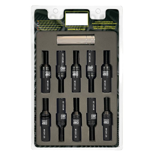 [S37113857] Screw kit OMP OMPS09971201 28 mm Black M12 x 1,25