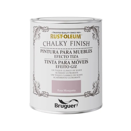 [S7919525] Paint Bruguer Rust-oleum Chalky Finish 5733892 Furniture 750 ml Rosehip