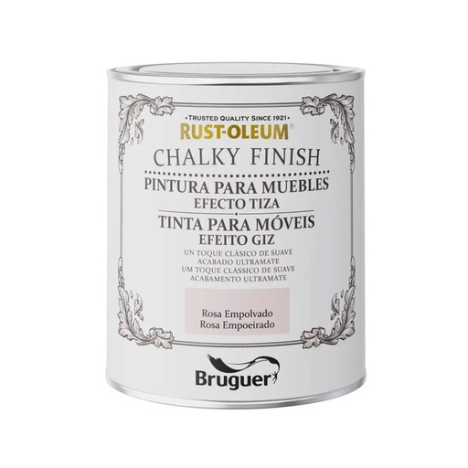 [S7919524] Paint Bruguer Rust-oleum Chalky Finish  5733891 Furniture Dusty Pink 750 ml