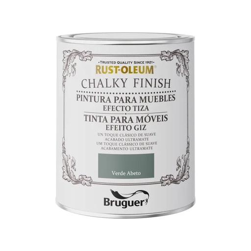 [S7919522] Paint Bruguer Rust-oleum Chalky Finish 5733889 Furniture Fir Green 750 ml
