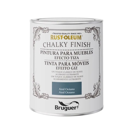 [S7919519] Paint Bruguer Rust-oleum Chalky Finish 5733886 Furniture 750 ml Azul Océano