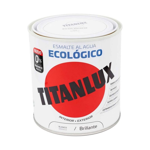 [S7913225] Acrylic polish Titanlux 00t056614 Ecological 250 ml White Shiny