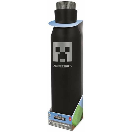 [S2430019] Bottle Minecraft Silicone Stainless steel Plastic 580 ml