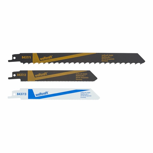 [S7919073] Saw Blade Wolfcraft 8437000 3 Pieces