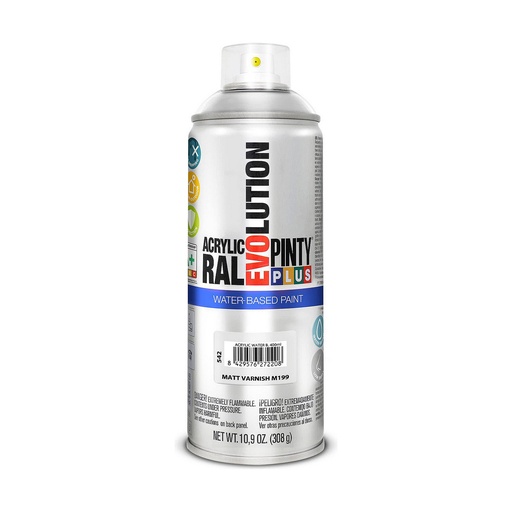 [S7910625] Varnish Spray Pintyplus Evolution M199 Matt Water based 400 ml Colourless