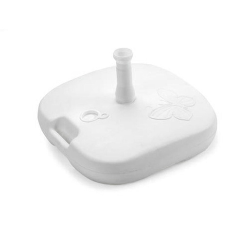[S7900918] Base for beach umbrella IPAE Progarden 44 x 44 x 12 cm White polypropylene