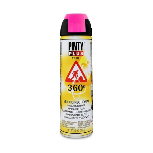 [S7902594] Spray paint Pintyplus Tech T184 360º Fuchsia 500 ml