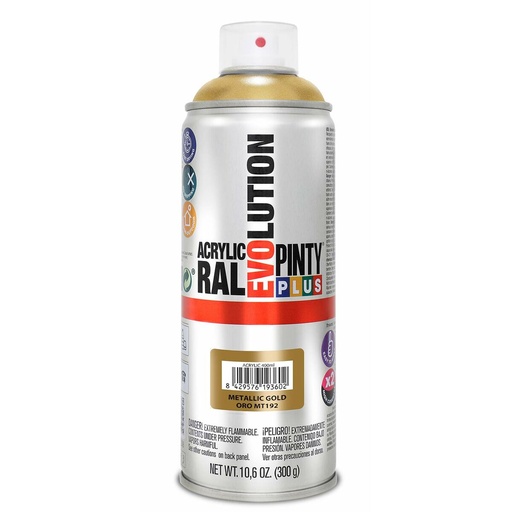[S7910577] Spray paint Pintyplus Evolution MT192 Metallic 400 ml Gold