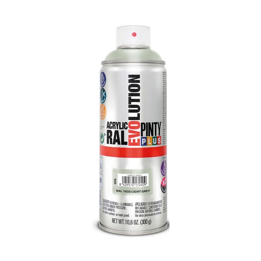 [S7902589] Spray paint Pintyplus Evolution RAL 7035 400 ml Light grey