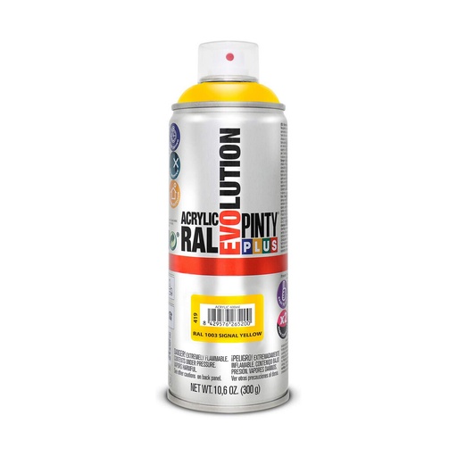 [S7902611] Spray paint Pintyplus Evolution RAL 1003 400 ml Signal Yellow