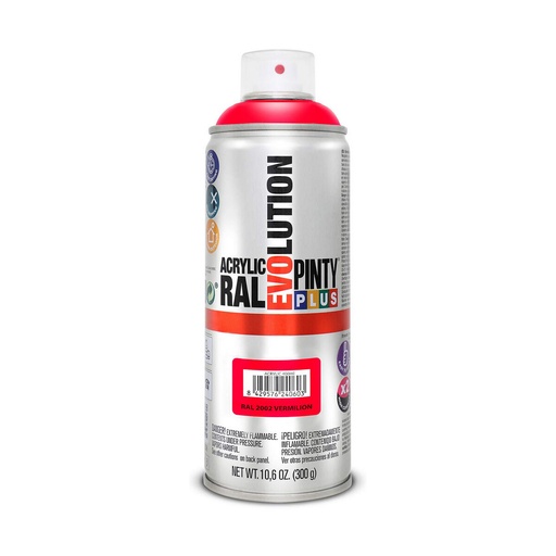 [S7902617] Spray paint Pintyplus Evolution RAL 2002 400 ml Vermilion