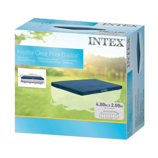 [S7166254] Swimming Pool Cover Intex 28037 4 x 2 m Blue Navy Blue