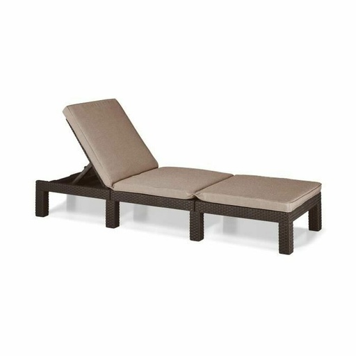 [S7167843] Sun-lounger Allibert by KETER Daytona 195 x 65 x 25,5 cm Brown