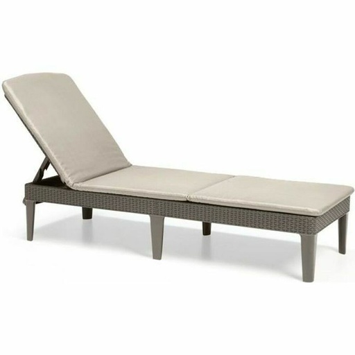 [S7103641] Sun-lounger Algon Allibert Brown 187 x 58 x 29 cm