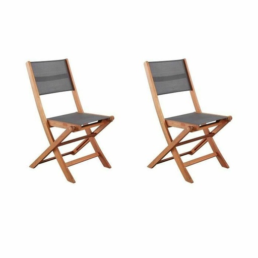 [S7166693] Garden chair Acacia Grey (2 Units)