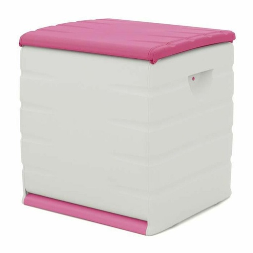 [S7103602] Chest Plastiken 60 x 61 x 53 cm Beige Fuchsia Plastic