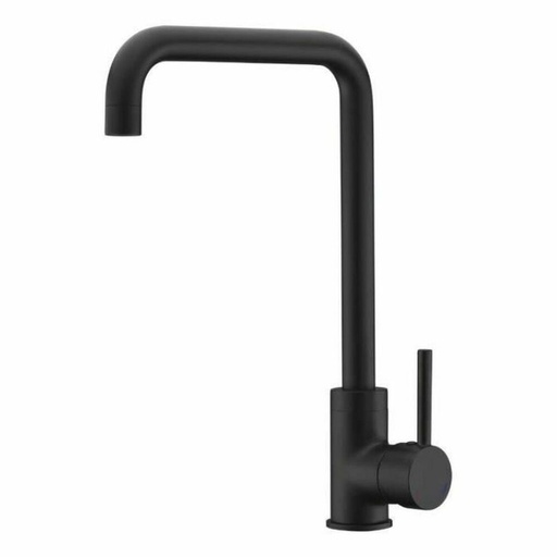 [S7108609] Mixer Tap Rousseau 4060480 Black Stainless steel Brass Rectangular