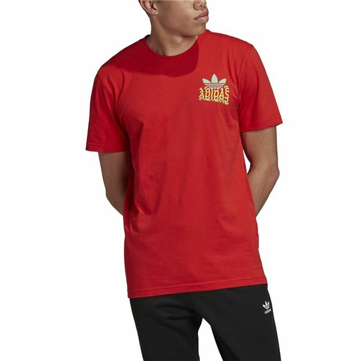 [S6496253] Men’s Short Sleeve T-Shirt Adidas Multifade  Red