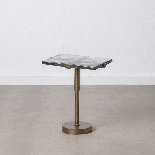 [S8802557] Side table 41 x 31,5 x 49 cm Crystal Golden Metal