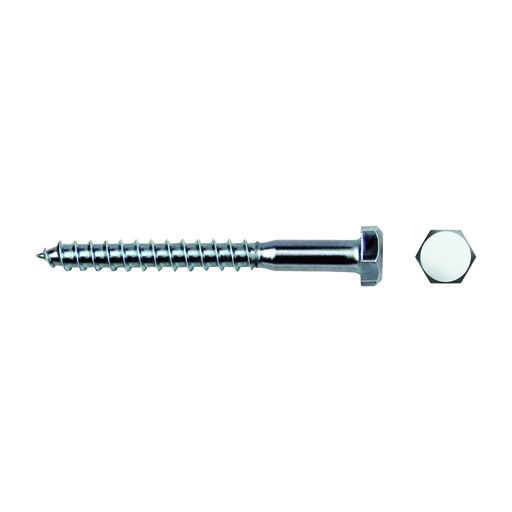 [S7908985] Index screw CELO DIN 571 50 mm Ø 6 mm Hexagonal Galvanised (250 Units)